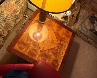 Sheraton Style Inlaid Wood Side Table