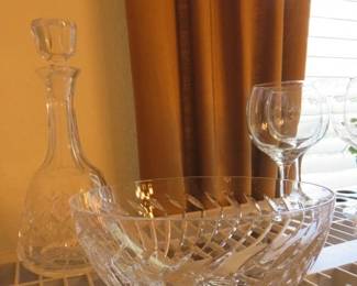 Atlantis Crystal Serving Bowl & Decanter