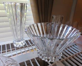 Rosenthal Classic Heavy Lead Crystal Serving Bowl & Vase Germany