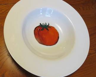 Crate & Barrel "Tomate" Tomato Pasta Serving Bowl