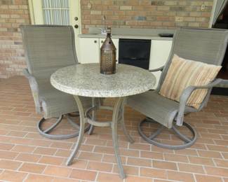 Swivel Patio Chairs & Bistro Table