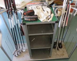 Metal Golf Bag/Golf Clubs Organizer Stand