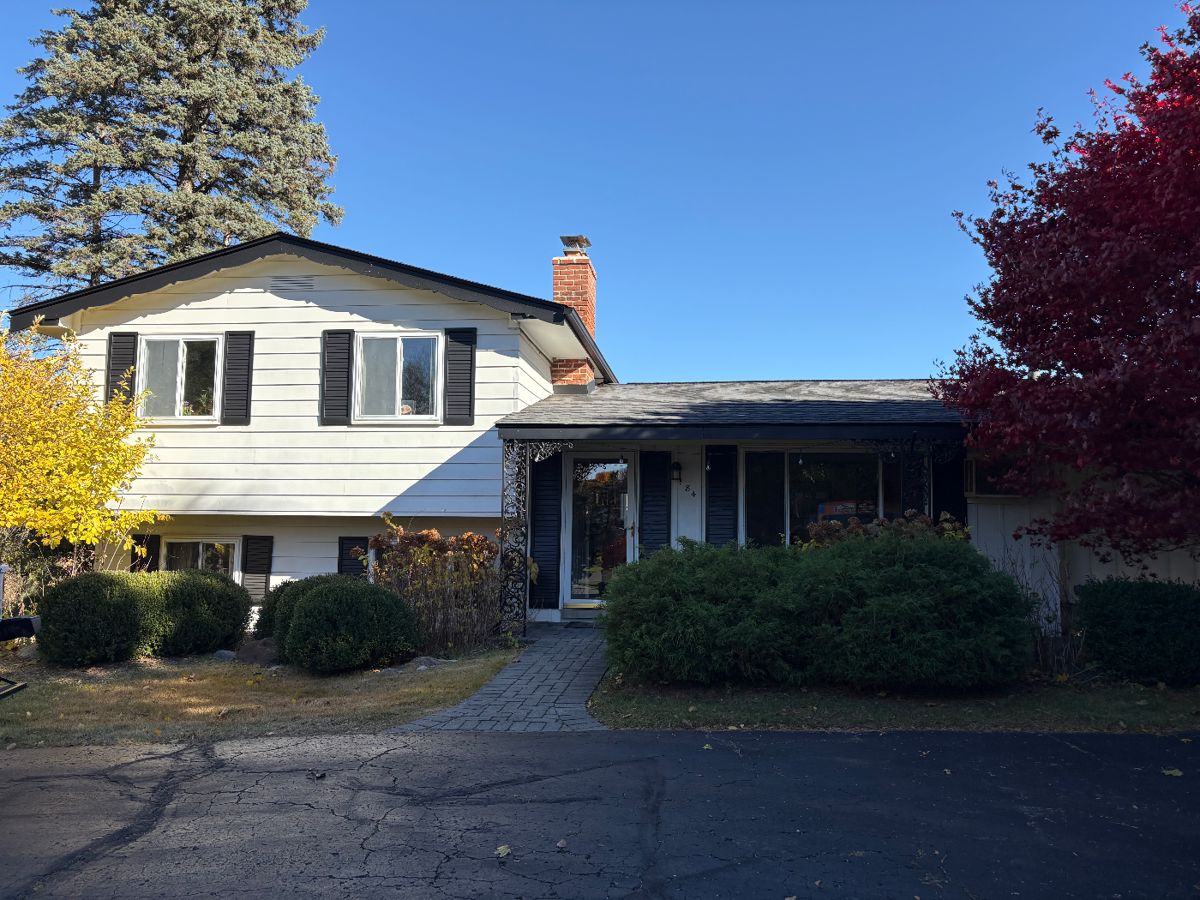 View of the home from the driveway