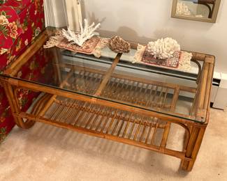 Coral pieces and coffee table