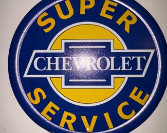 Vintage Chevrolet Service Sign