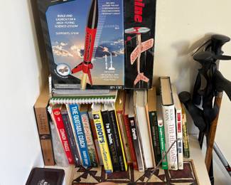 Toy Rocket, Plane and books