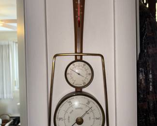 Wall Clock and Thermometer