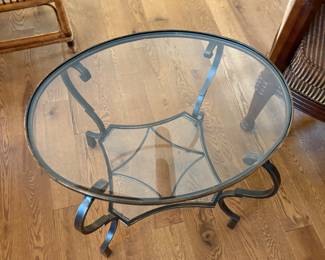 Glass top table