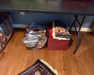 Decorative pillows, Bolts of fabric, Pillow cases, area rugs