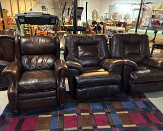 Leather recliners (including Burnhardt)