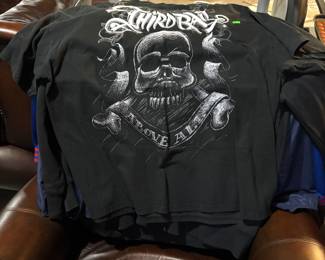 Men's black skeleton shirt 