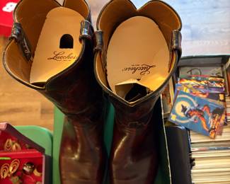 Vintage Lucchese Men's leather boots (size 10.5)