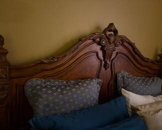 Large King Bedframe and side tables for sale. 