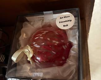 Hand blown glass ornament