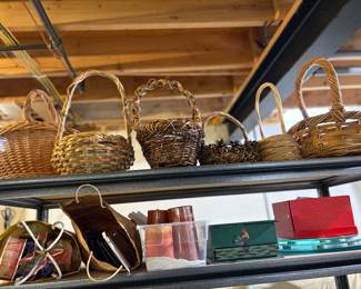 wicket and woven baskets