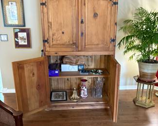 Wooden Armoire included