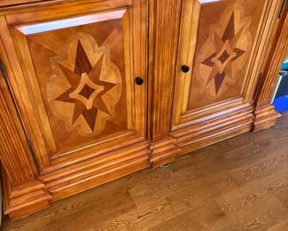 Wooden inlay buffet