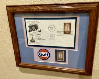 Gulf Gas Memorabilia Stamp