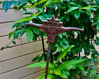 Texas Longhorn garden stake