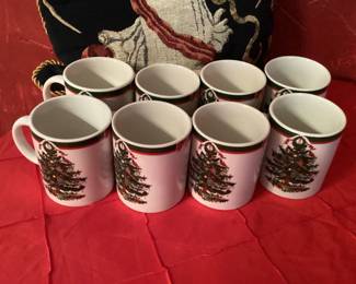 Ribbons and Trees Coffee/ Hot Chocolate Mugs