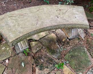 Large Concrete Bench