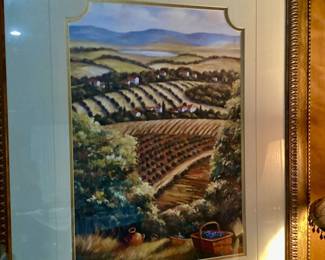 Tuscan Vineyard Framed Art