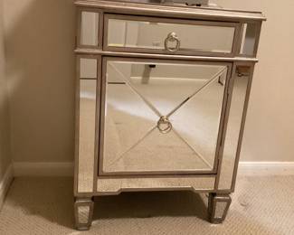 Mirrored Nightstand 