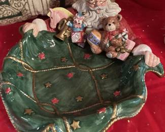 Fitz & Floyd “Santa’s List” Serving Dish