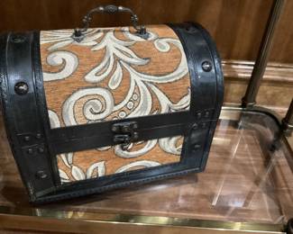 decorative wooden treasure chest 