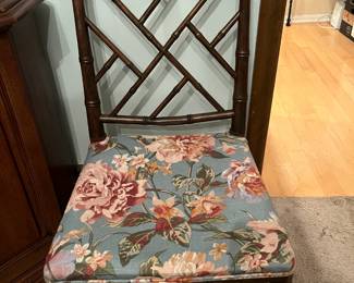 6 Mcquire chairs reupolstered in floral in pristine condition (seats had slip covers) $2,400 for 6 OBO- you can text with your offer for Sunday consideration.