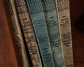 Many vintage adult and child books.