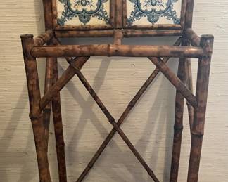 Sample of many rattan pieces. Umbrella stand, could serve other storage functions as well. Would look awesome with a tall plant.