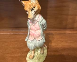 Beatrix Potter's Foxy Whiskered Gentleman Figurine  F Warne & Co Beswick 1954