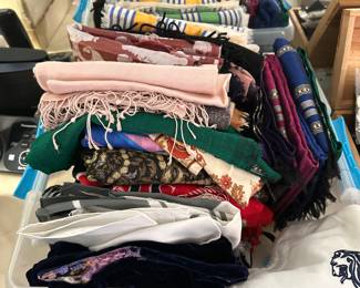 Large selection of ladies scarfs 