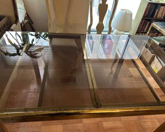 Glass dining room table with (6) chairs