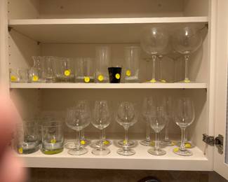 Many glasses