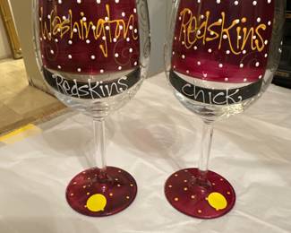 Washington Redskins glasses 