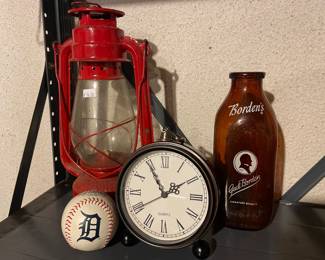 Lantern, Clock, Detroit Baseball