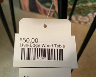 Live-Edge Wood Table