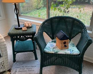 Wicker Furniture, Table Lamp 