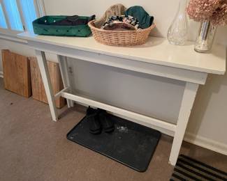 White Entry Table