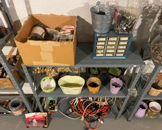 Storage Shelves, Extension Cords