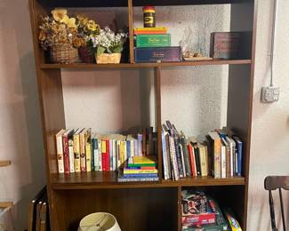 Wooden Shelf, Books, Decor, Board Games