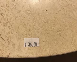 Stone Top Side Table