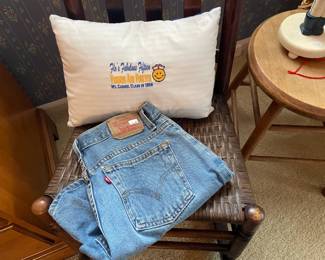 Throw Pillow, Levis Jeans 