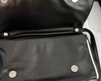 #112	Black & White Tanner Purse - Made in Italy w/Dustbag	 $30.00