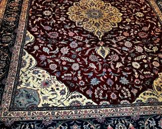 #6	sahara hand knotted wool rug  9' x 11'8"	 $1,000.00