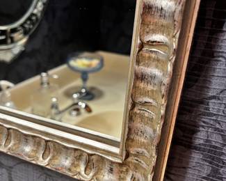 #19	gold mirror  47x34	 $100.00