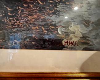 #180	Abstract of Water -Framed and Matted - 28x35	 $40.00