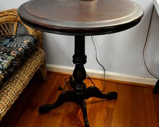 #110	Pedestal Table - 24Round x  (as is watermark)	 $75.00